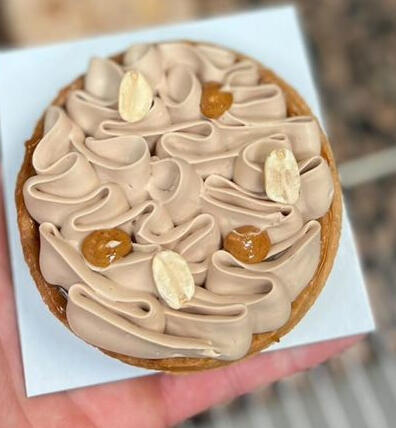 tarte caramel cacahuete